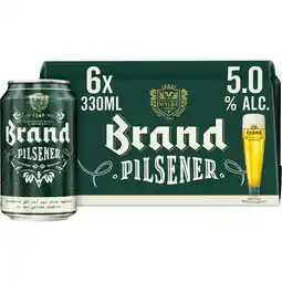 Jumbo Brand Pilsener Bier Blik 6 x 330ml aanbieding
