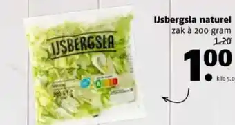 Poiesz IJsbergsla naturel aanbieding