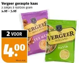 Poiesz Vergeer geraspte kaas aanbieding