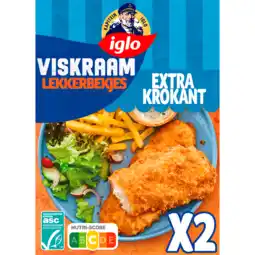 Jumbo Iglo Viskraam Lekkerbekjes 2 Stuks aanbieding