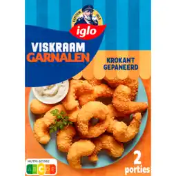Jumbo Iglo Viskraam Garnalen Krokant Gepaneerd 200g aanbieding