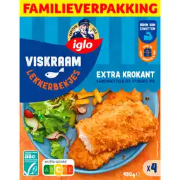 Jumbo Iglo Viskraam Lekkerbekjes Traditioneel Familieverpakking 4 Stuks aanbieding