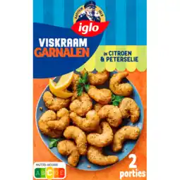 Jumbo Iglo Viskraam Garnalen in Citroen en Peterselie Beslag 220g aanbieding