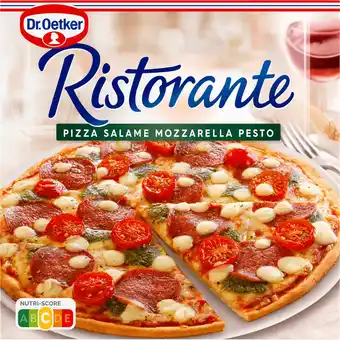 Jumbo Dr. Oetker Ristorante Pizza Salami Mozzarella Pesto 360 g aanbieding