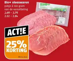 Poiesz Bio+ vleeswaren aanbieding