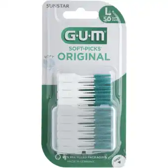 Jumbo GUM Soft-Picks Original Tandenstokers Large 50 Stuks aanbieding