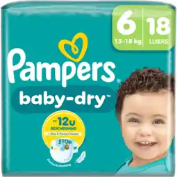 Jumbo Pampers Baby-Dry Maat 6, 18 Luiers aanbieding