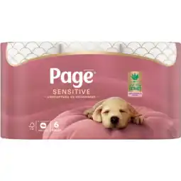 Jumbo Page Sensitive Toiletpapier 6 Rollen aanbieding