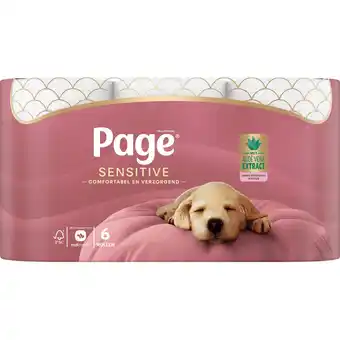 Jumbo Page Sensitive Toiletpapier 6 Rollen aanbieding