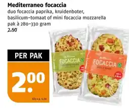 Poiesz Mediterraneo focaccia aanbieding