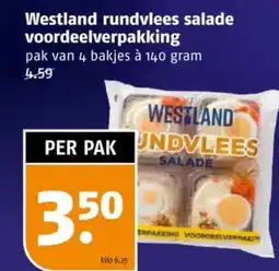 Poiesz Westland rundvlees salade voordeelverpakking aanbieding