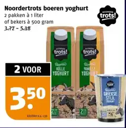 Poiesz Noordertrots boeren yoghurt aanbieding