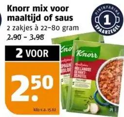 Poiesz Knorr mix voor maaltijd of saus aanbieding