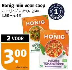 Poiesz Honig mix voor soep aanbieding