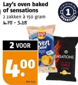 Poiesz Lay's oven baked of sensations aanbieding
