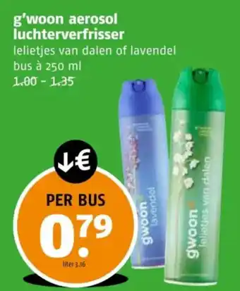 Poiesz G'woon aerosol luchterverfrisser aanbieding