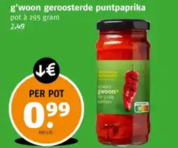 Poiesz G'woon geroosterde puntpaprika aanbieding