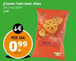 Poiesz G'woon ham kaas chips aanbieding