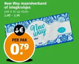 Poiesz New Way maandverband of inlegkruisjes aanbieding