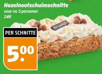 Poiesz Hazelnootschuimschnitte aanbieding