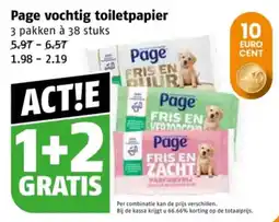 Poiesz Page vochtig toiletpapier aanbieding