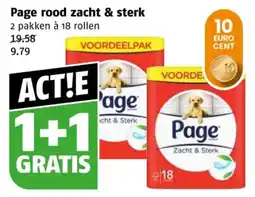Poiesz Page rood zacht & sterk aanbieding