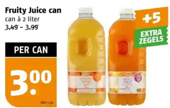 Poiesz Fruity Juice can aanbieding