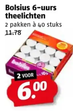Poiesz Bolsius 6 uurs theelichten aanbieding