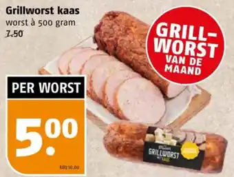 Poiesz Grillworst kaas aanbieding