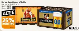 Poiesz Hertog Jan pilsener of 0.0% aanbieding