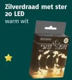 Poiesz Zilverdraad met ster 20 LED aanbieding