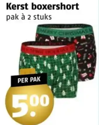 Poiesz Kerst boxershort aanbieding