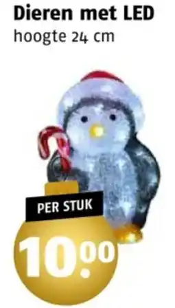 Poiesz Dieren met LED aanbieding