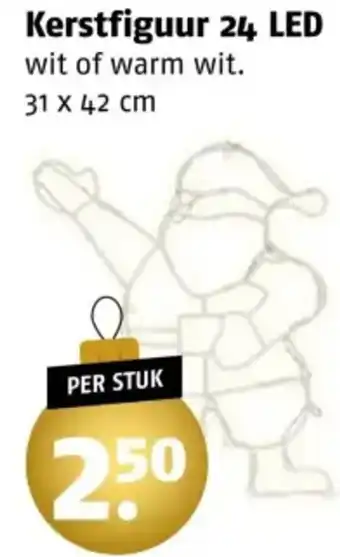 Poiesz Kerstfiguur 24 LED aanbieding
