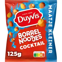 Jumbo Duyvis Borrelnootjes Cocktail Pinda Noten 125 g aanbieding
