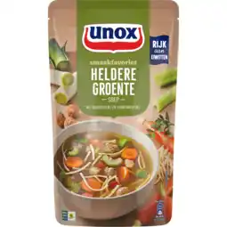 Jumbo Unox Smaakfavoriet Soep in Zak Heldere Groente 570 ml aanbieding