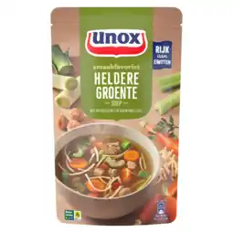 Jumbo Unox Smaakfavoriet Soep in Zak Heldere Groente 570 ml aanbieding
