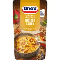 Jumbo Unox Extra Rijkgevuld Soep In Zak Indiase Curry 570 ml aanbieding