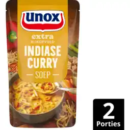 Jumbo Unox Extra Rijkgevuld Soep In Zak Indiase Curry 570 ml aanbieding
