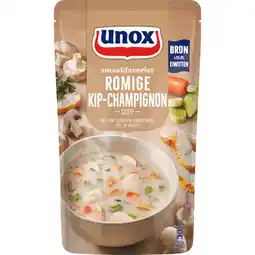 Jumbo Unox Smaakfavoriet Soep In Zak Romige Kip-Champignon 570 ml aanbieding