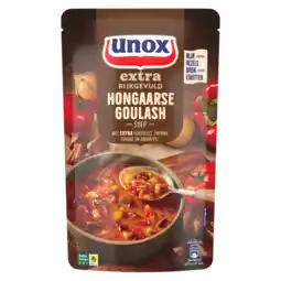 Jumbo Unox Extra Rijkgevuld Soep In Zak Hongaarse Goulash 570 ml aanbieding
