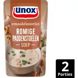 Jumbo Unox Smaakfavoriet Soep in Zak Romige Paddenstoelen 570 ml aanbieding