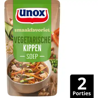 Jumbo Unox Smaakfavoriet Soep in Zak Vegetarische Kippen 570 ml aanbieding
