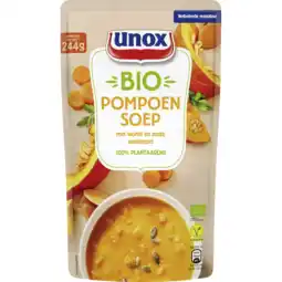 Jumbo Unox Biologische Soep Biologische Pompoen 570 ml aanbieding