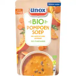 Jumbo Unox Biologische Soep Biologische Pompoen 570 ml aanbieding