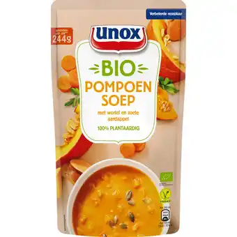Jumbo Unox Biologische Soep Biologische Pompoen 570 ml aanbieding