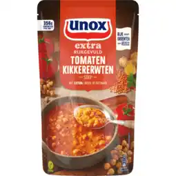 Jumbo Unox Extra Rijkgevuld Soep In Zak Tomaten Kikkererwten 570 ml aanbieding