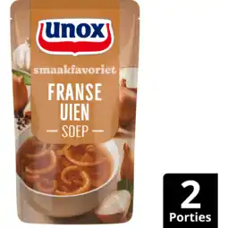 Jumbo Unox Smaakfavoriet Soep In Zak Franse Uien 570 ml aanbieding