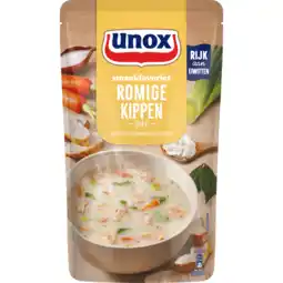 Jumbo Unox Smaakfavoriet Soep In Zak Romige Kippen 570 ml aanbieding