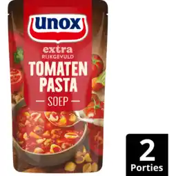 Jumbo Unox Extra Rijkgevuld Soep In Zak Tomaten Pasta 570 ml aanbieding